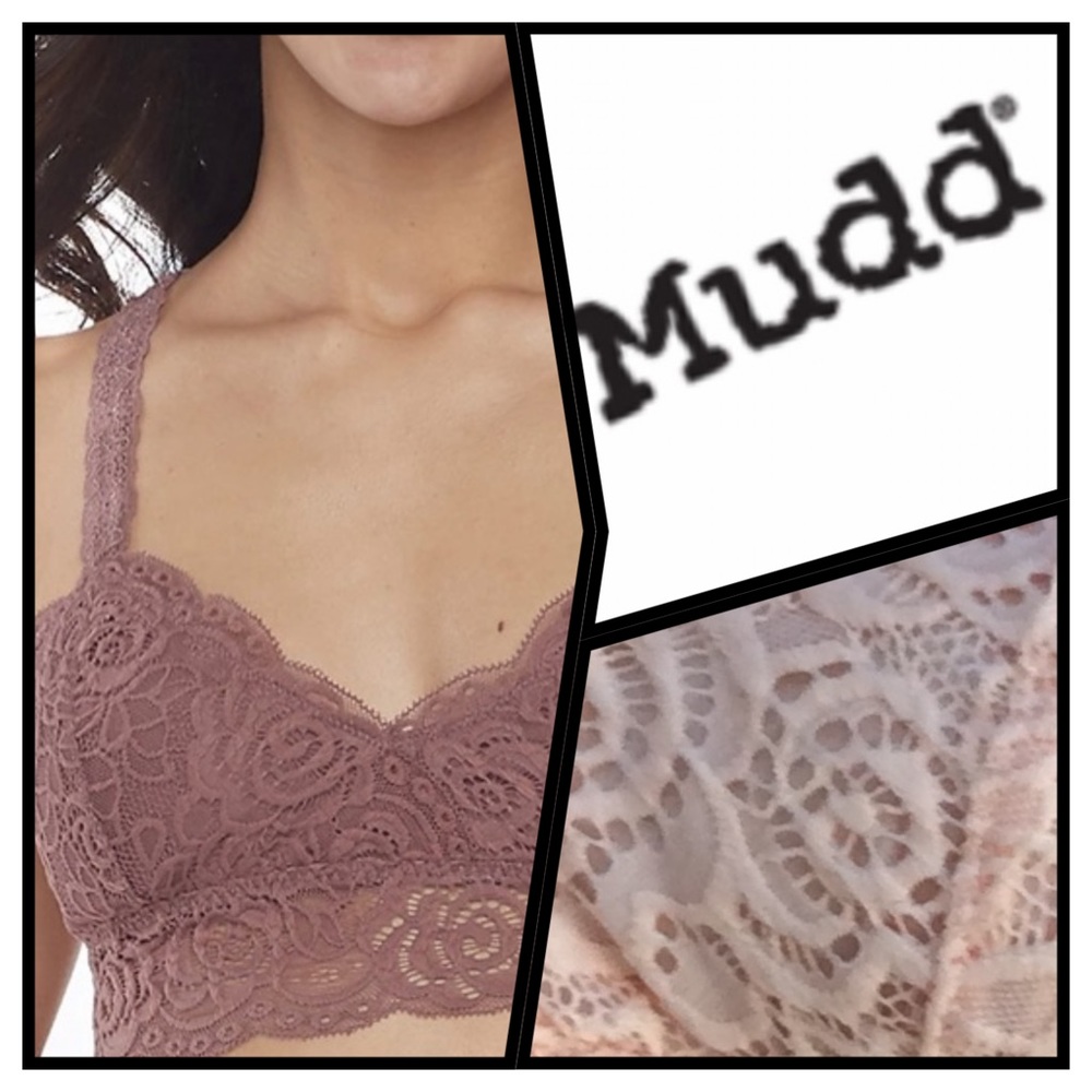 NWOT Mudd Scalloped Lace Bralette
